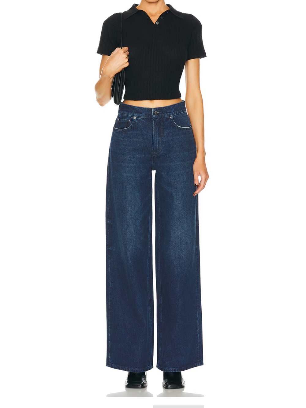 Wide Leg Dark Denim - Angelina GRLFRND Jeans